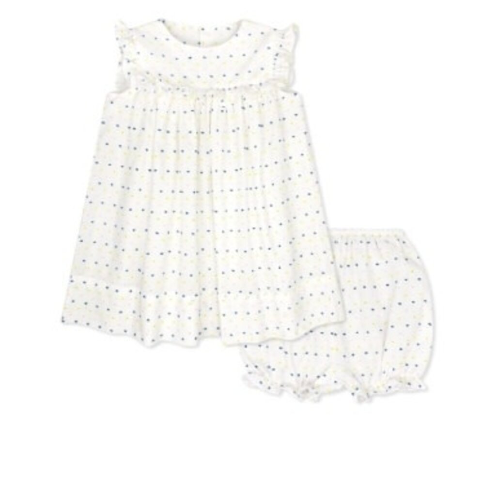 SET FASHIONS CELEBRATION SWISS DOT WITH CELEBRATION SWISS DOT RUFFLE AND BLOOMER
