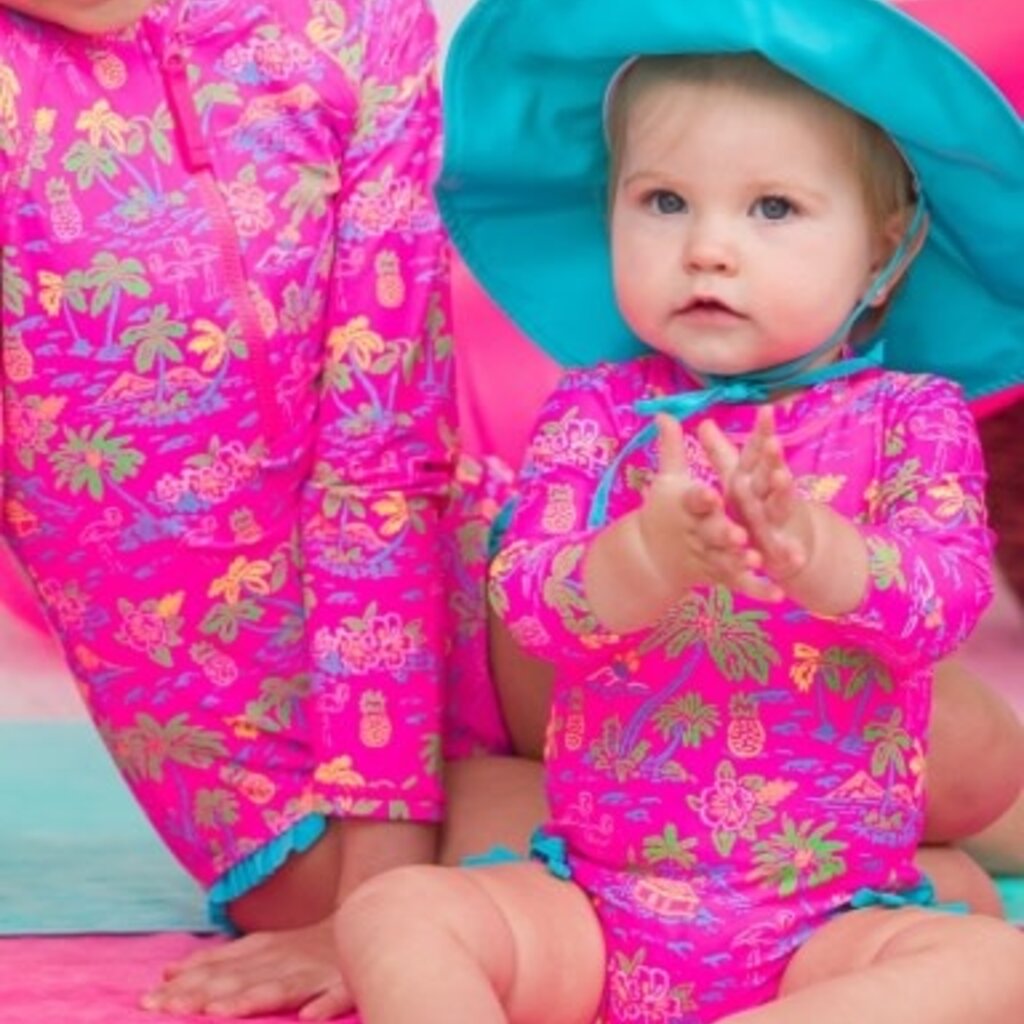 RuffleButts + RuggedButts Long Sleeve One Piece Rash Guard