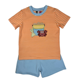 BANANA SPLIT BOYS BEACH FUN APPL SHORT SET