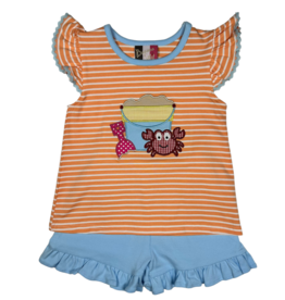 BANANA SPLIT GIRLS BEACH FUN APPL A/S SHORT SET