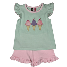 BANANA SPLIT GIRLS ICECREAM A/S SHORT SET