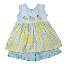 BANANA SPLIT GIRLS LEMON LOVE SHORT SET