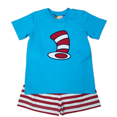 BANANA SPLIT BOYS TALL HAT SHORT SET