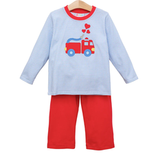 JELLY BEAN SOUND THE ALARM VALENTINE PANTS SET
