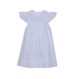 BABY SEN WHITE GEORGETTE ANGEL BISHOP DRESS