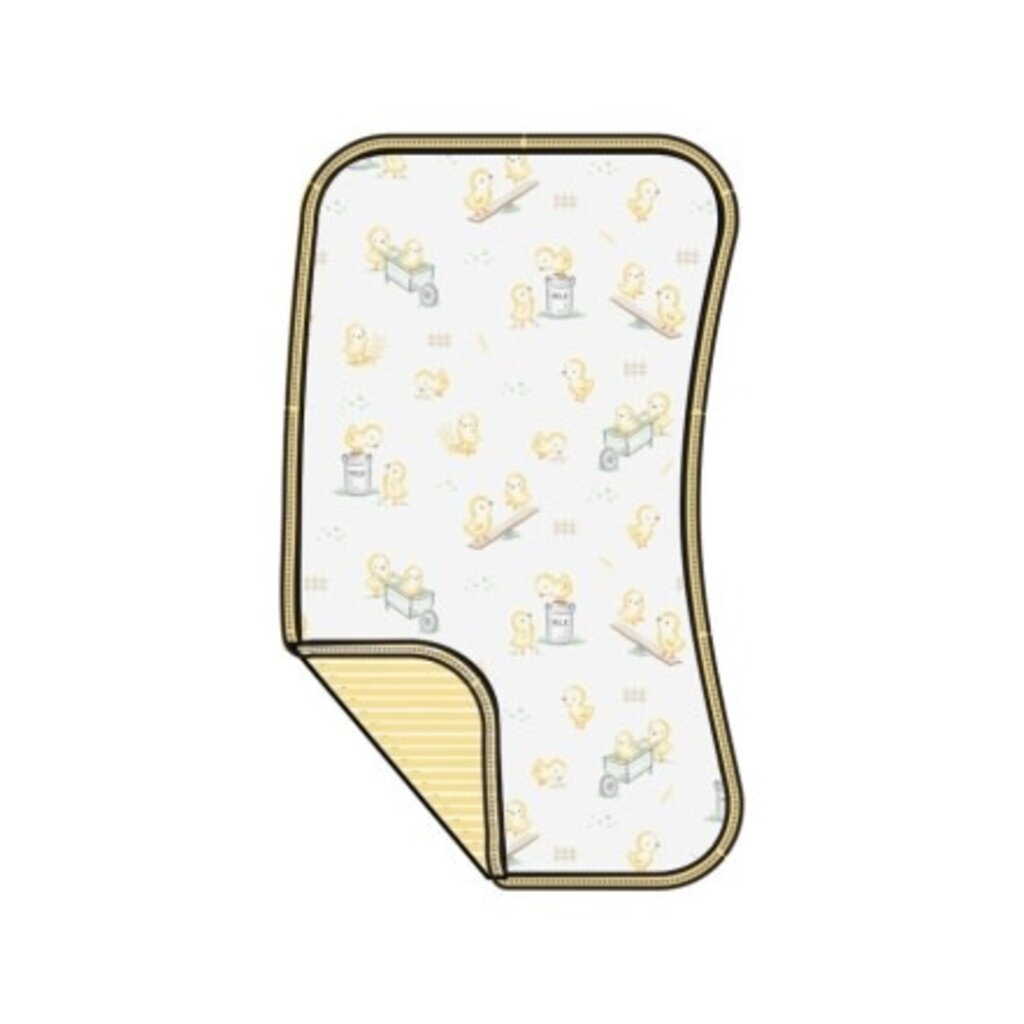 ANGEL DEAR Baby Chicks 2 Ply Burp Cloth w/ Binding