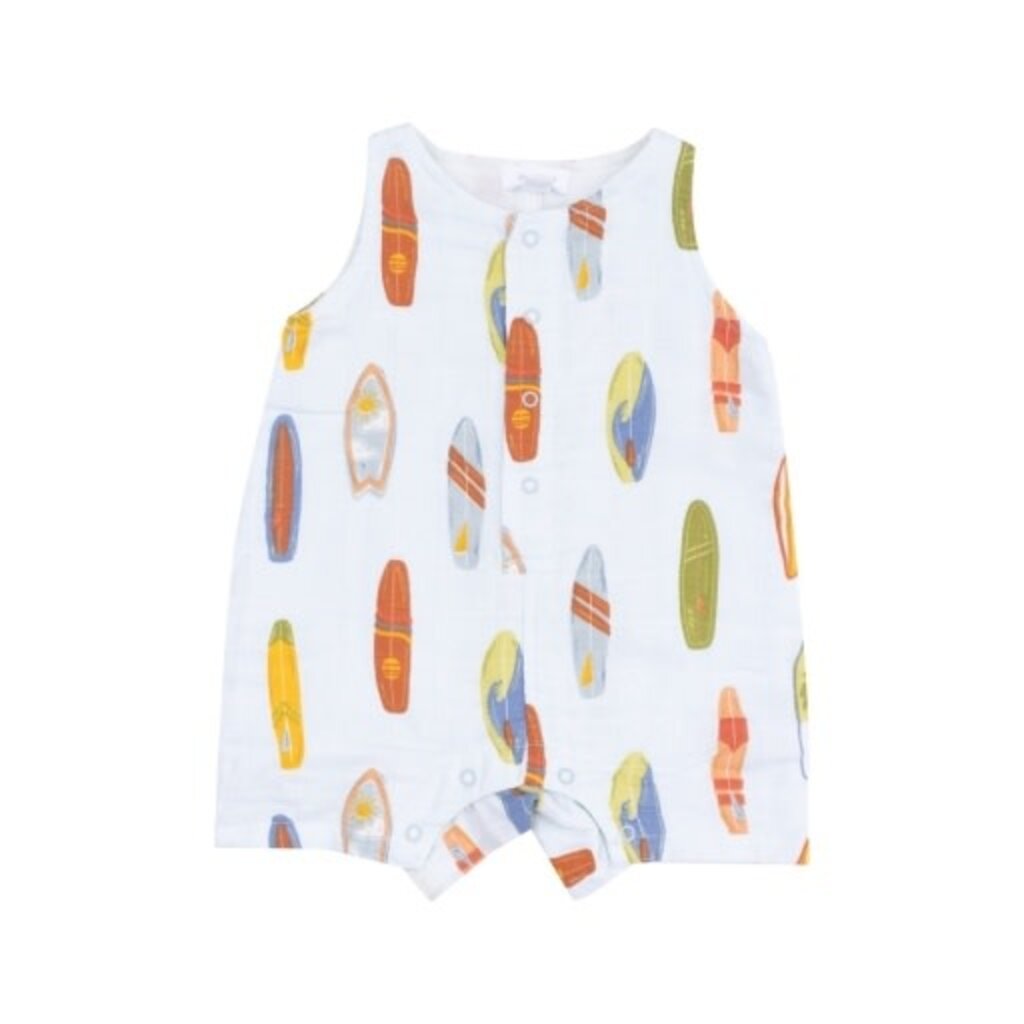 ANGEL DEAR Vintage Surfboards Sleeveless Shortie Romper