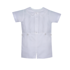 BABY SEN WHITE JOSEPH BUTTON ON SUIT