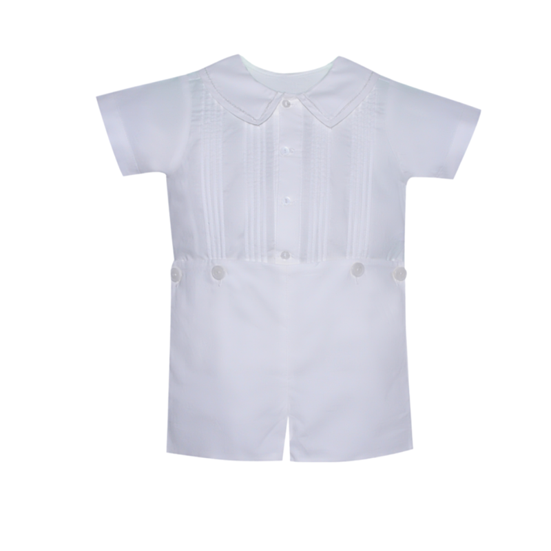 BABY SEN WHITE JOSEPH BUTTON ON SUIT