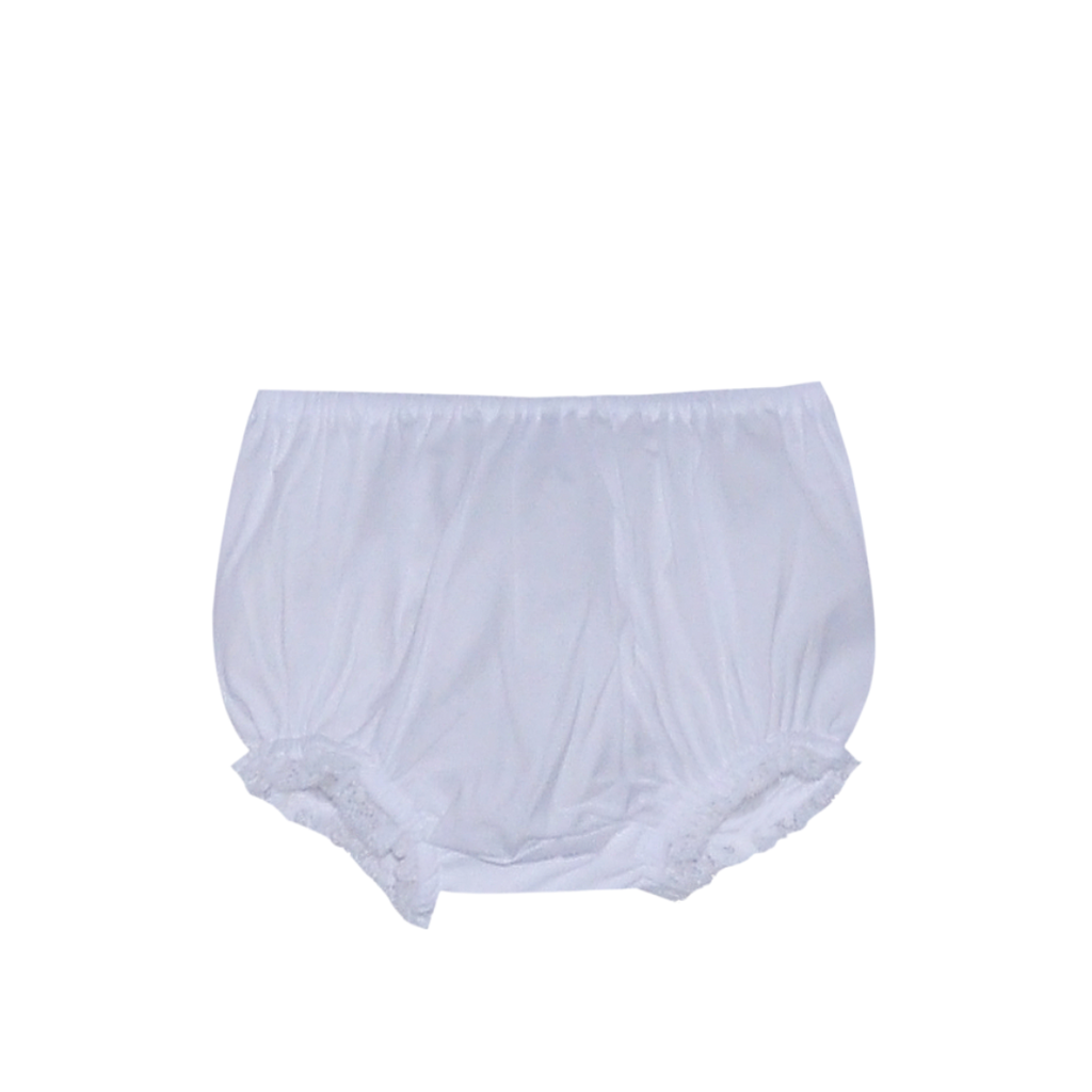 BABY SEN WHITE LANDON DIAPER COVER-WHITE LACE-
