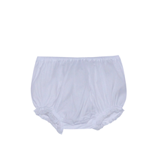 BABY SEN WHITE LANDON DIAPER COVER-WHITE LACE-