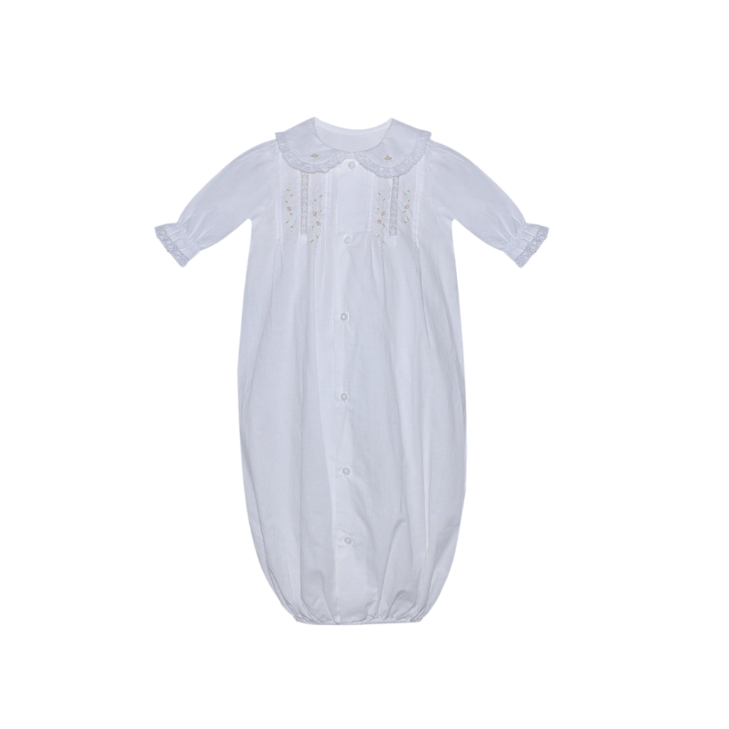 BABY SEN WHITE PARKER GIRL DAYGOWN