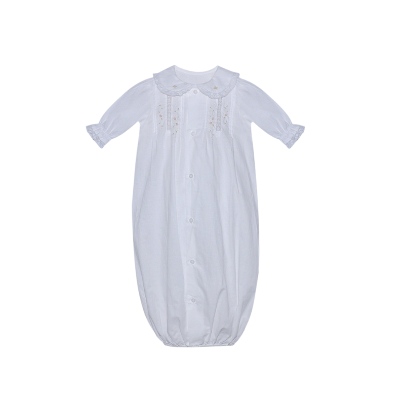 BABY SEN WHITE PARKER GIRL DAYGOWN