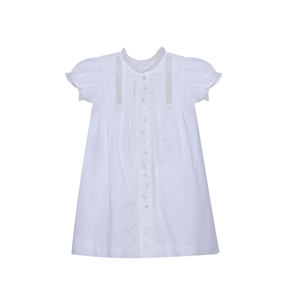 BABY SEN WHITE CASEY GIRL DAYGOWN