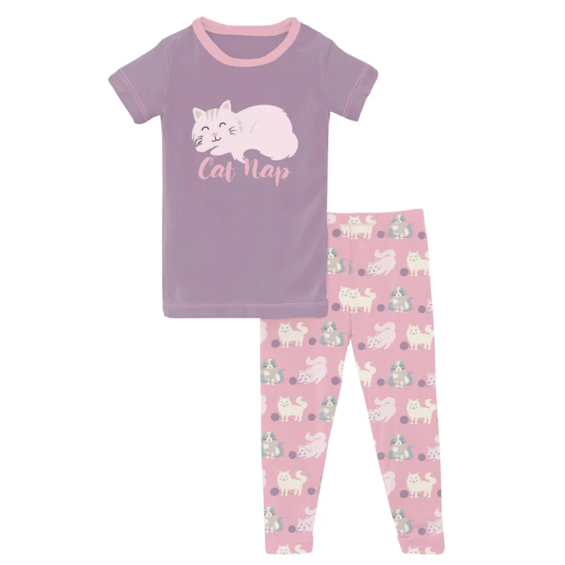 KICKEE PANTS SS GRAPHIC TEE PJ SET