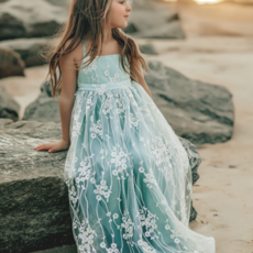 INDIE BLUE FIONA LACE DRESS