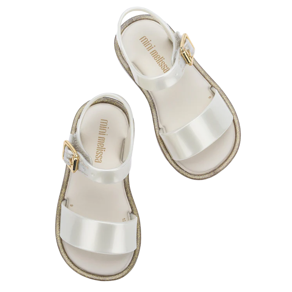 MINI MELISSA MINI MELISSA MAR SANDAL III WHITE GLTR
