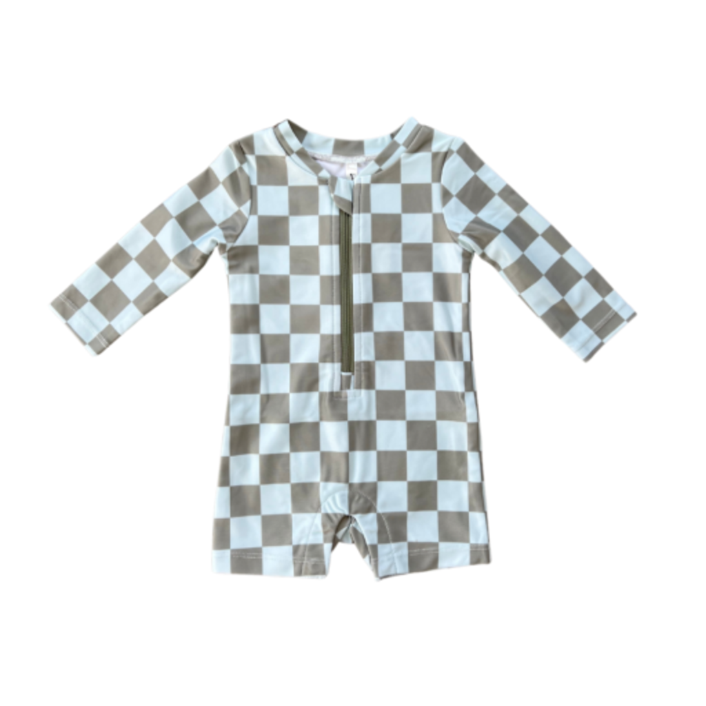 BABYSPROUTS BABY ONE-PIECE RASH GUARD SWIMSUIT