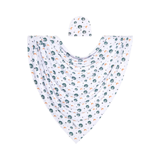 Posh Peanut Inc Roux - INFANT SWADDLE & BEANIE SET