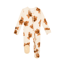 Posh Peanut Inc Teddy Freddy - Footie Zippered One Piece