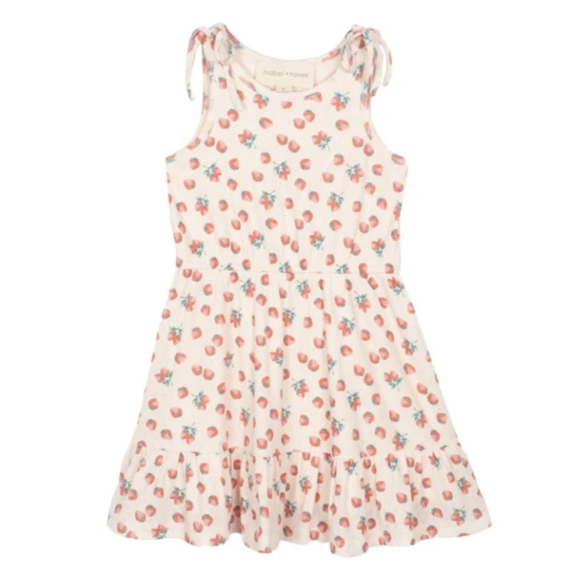Mabel and Honey | Isobella and Chloe STRAWBERRY SWEETHEART DRESS