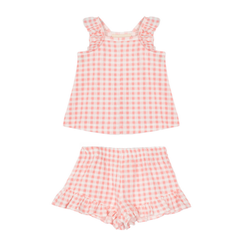 Mabel and Honey | Isobella and Chloe WAFFLE BERRY 2 PC SET