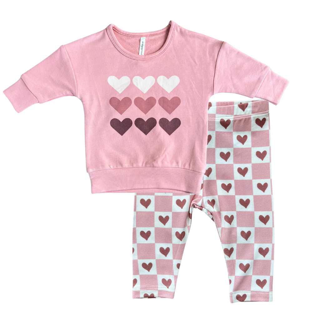 BABYSPROUTS DROP-SHOULDER SWEATSHIRT W/LEGGINGS