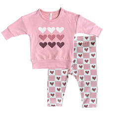 BABYSPROUTS DROP-SHOULDER SWEATSHIRT W/LEGGINGS