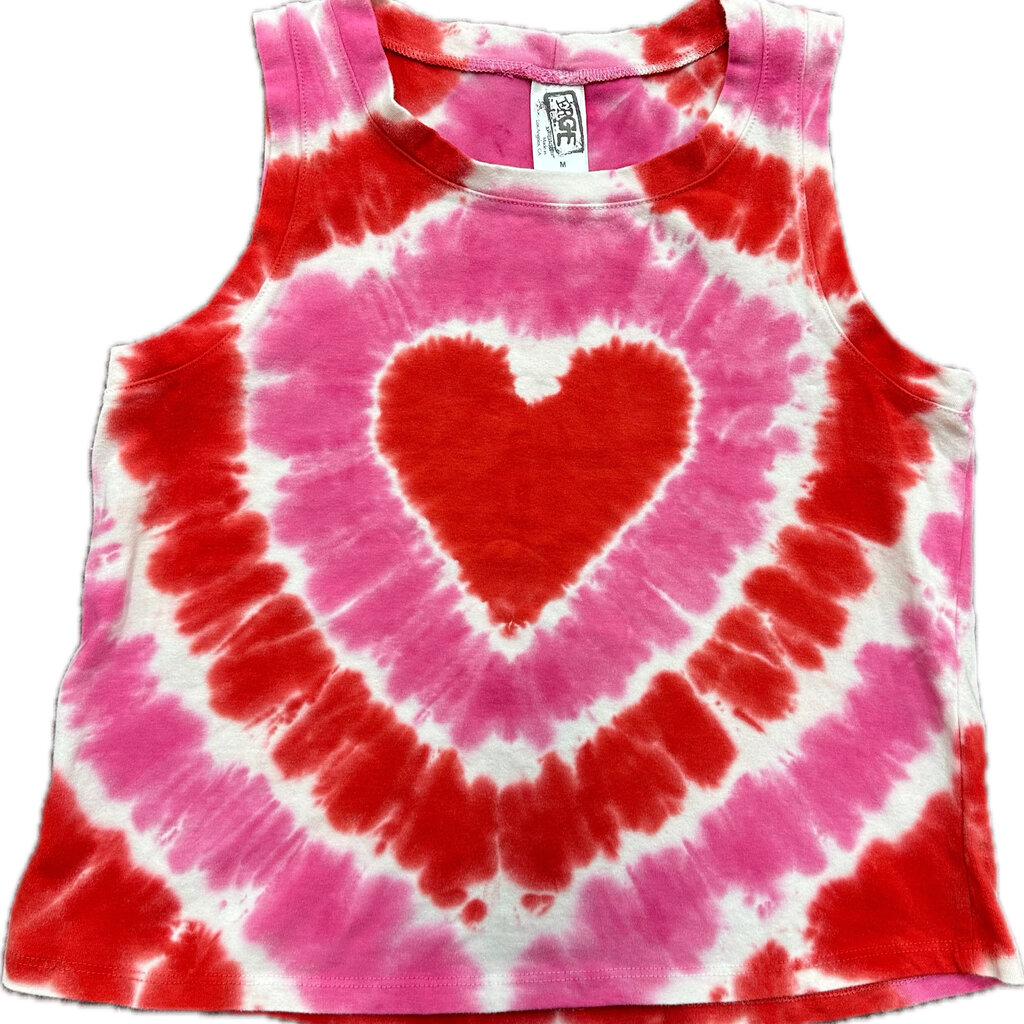 ERGE GIRLS TYE DYED TANK-HEART