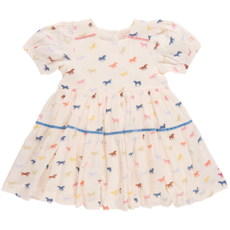 PINK CHICKEN girls charlie dress - multi tiny horses