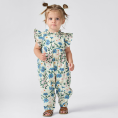 PINK CHICKEN baby girls jennifer jumper - melon daisy floral