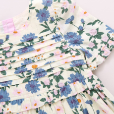 PINK CHICKEN girls raquel dress - melon daisy floral