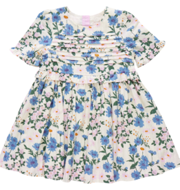 PINK CHICKEN girls raquel dress - melon daisy floral
