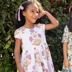 PINK CHICKEN girls marisol dress - lavender dandelion