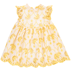 PINK CHICKEN girls cynthia dress - bright yellow eyelet