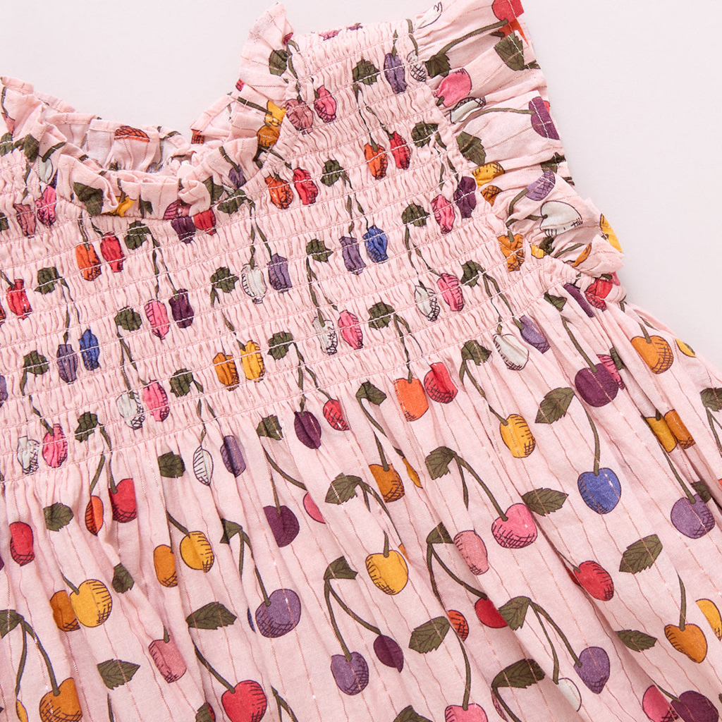 PINK CHICKEN girls stevie dress - cloud pink cherry