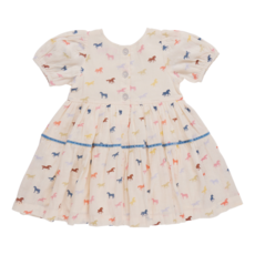PINK CHICKEN girls charlie dress - multi tiny horses