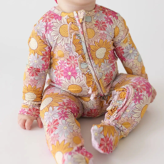 Posh Peanut Inc ROSALINDA-FOOTIE RUFFLED ZIPPERED ONE PIECE