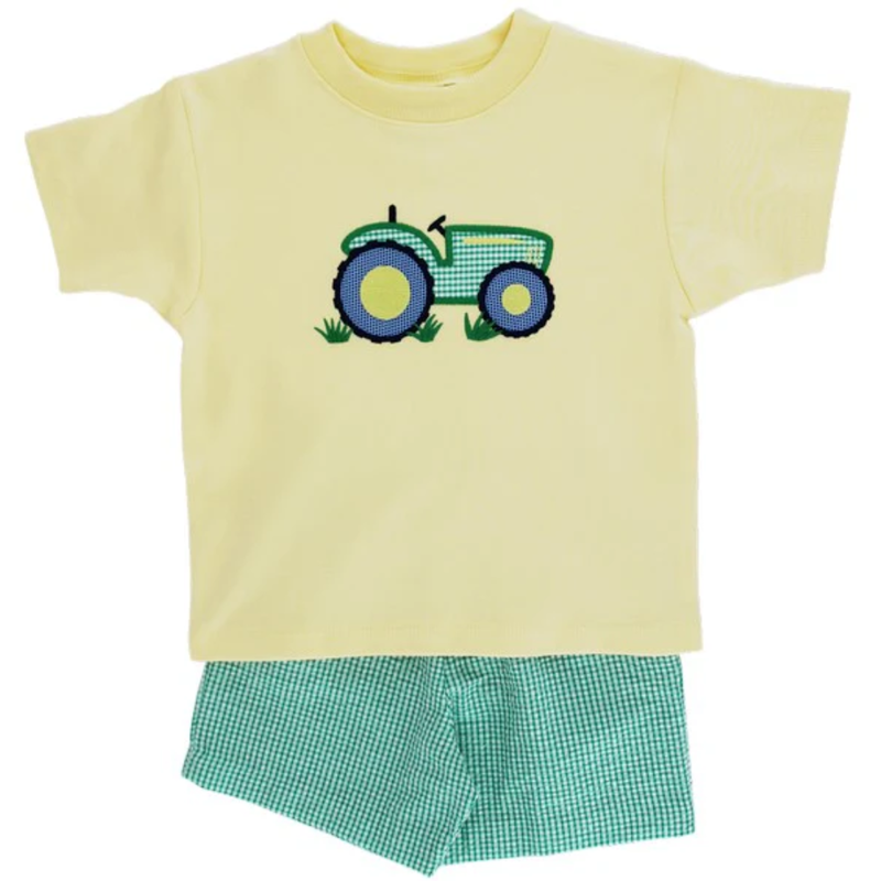 BAILEY BOYS BOYS SHORT SET-TRACTOR