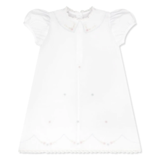 LULLABY SET ASHTYN DRESS-BLESSINGS WHITE, BLUE