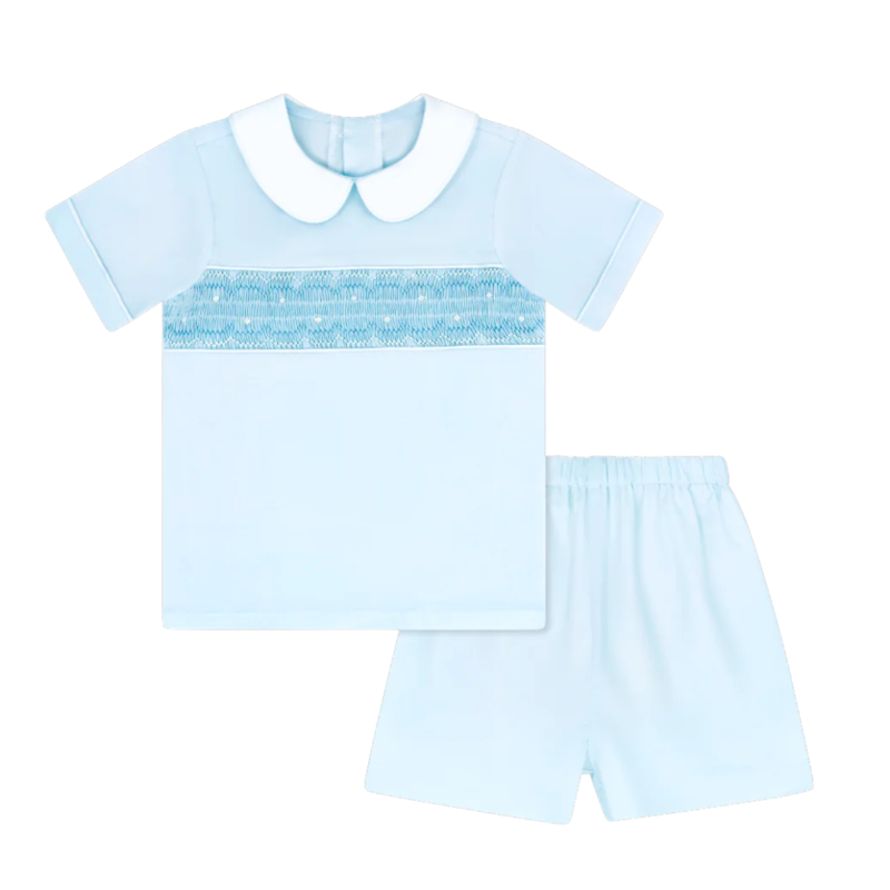 LULLABY SET BRAD SHORT SET-BLESSINGS BLUE