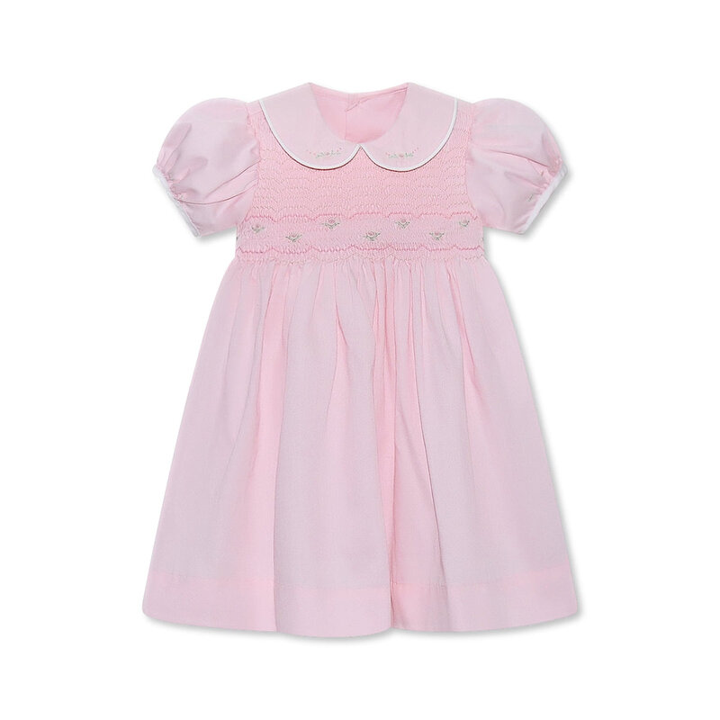LULLABY SET KELLI DRESS-BLESSINGS PINK, FLORAL