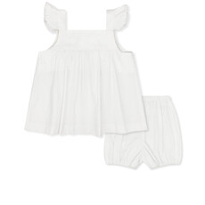 LULLABY SET SALLY SWING SET-SIMPLY WHITE SEERSUCKER