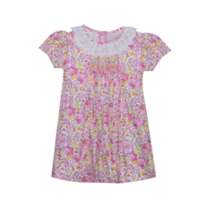 REMEMBER NGUYEN PINK FLOWERS CHARLIE DRESS