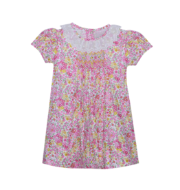 REMEMBER NGUYEN PINK FLOWERS CHARLIE DRESS
