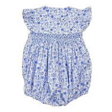 TRUE BLUE FLORAL SLEEVELSS GEO BUBBLE