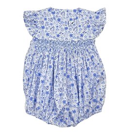 TRUE BLUE FLORAL SLEEVELSS GEO BUBBLE