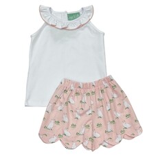 BUNNY SCALLOP SHORT SET