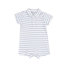 ANGEL DEAR French Stripe Dusty Blue Polo Shortie