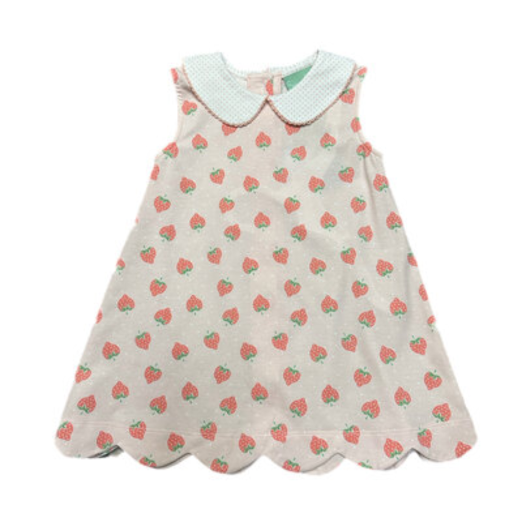 STRAWBERRY SCALLOP DRESS